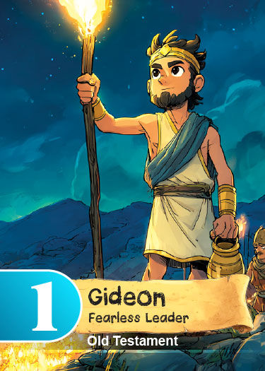Gideon Bible Story - Bible Card game with Free Coloring Page!