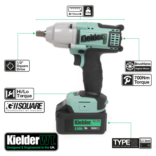 Thumbnail: TYPE18 18V 1/2" MID TORQUE IMPACT WRENCH (KITS)