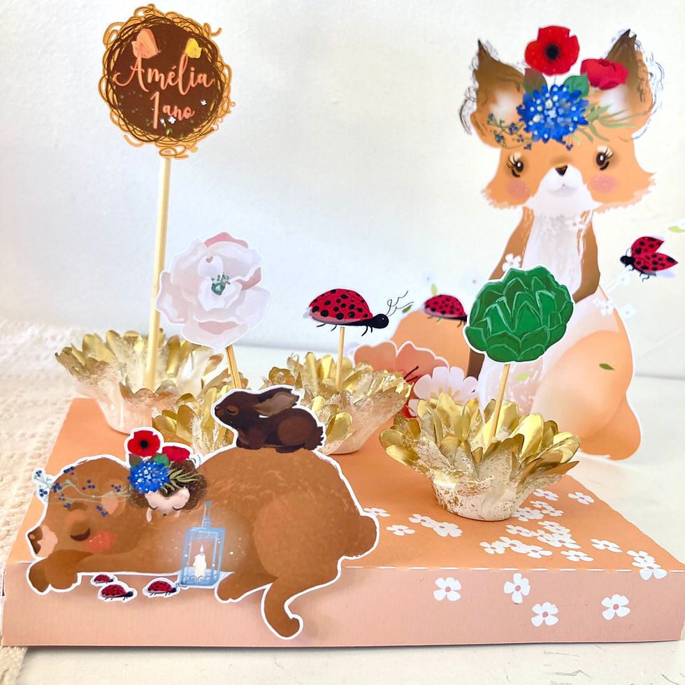 Miniatura: Jardim de Fadas - Festa Completa