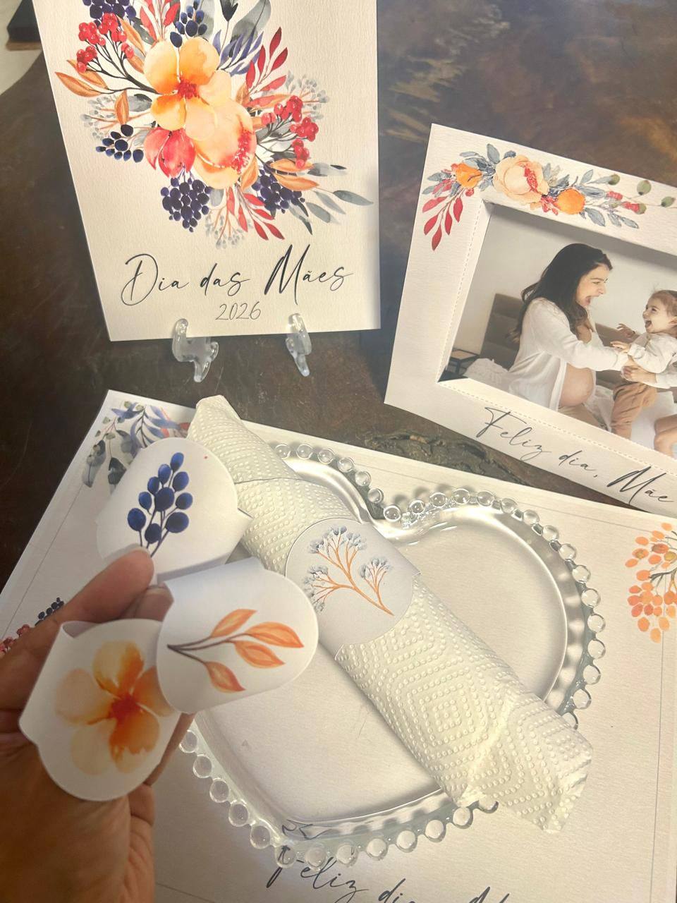 Miniatura: Kit Digital Dia das Mães para Imprimir (Mesa Posta Café da Manhã + Cartões)