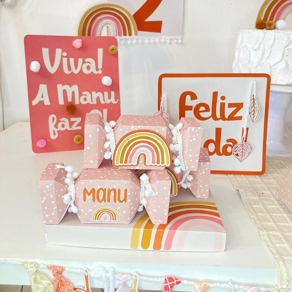 Miniatura: Arco Íris Boho Rose - Festa Especial