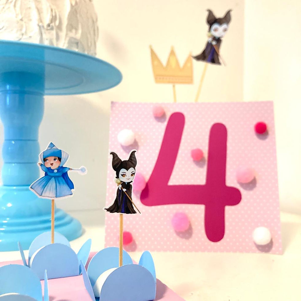 Miniatura: Princesa Aurora, Bela Adormecida - Festa Completa 