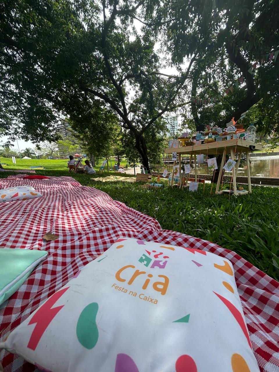 Decoração leve para aniversário infantil nas férias, montada ao ar livre