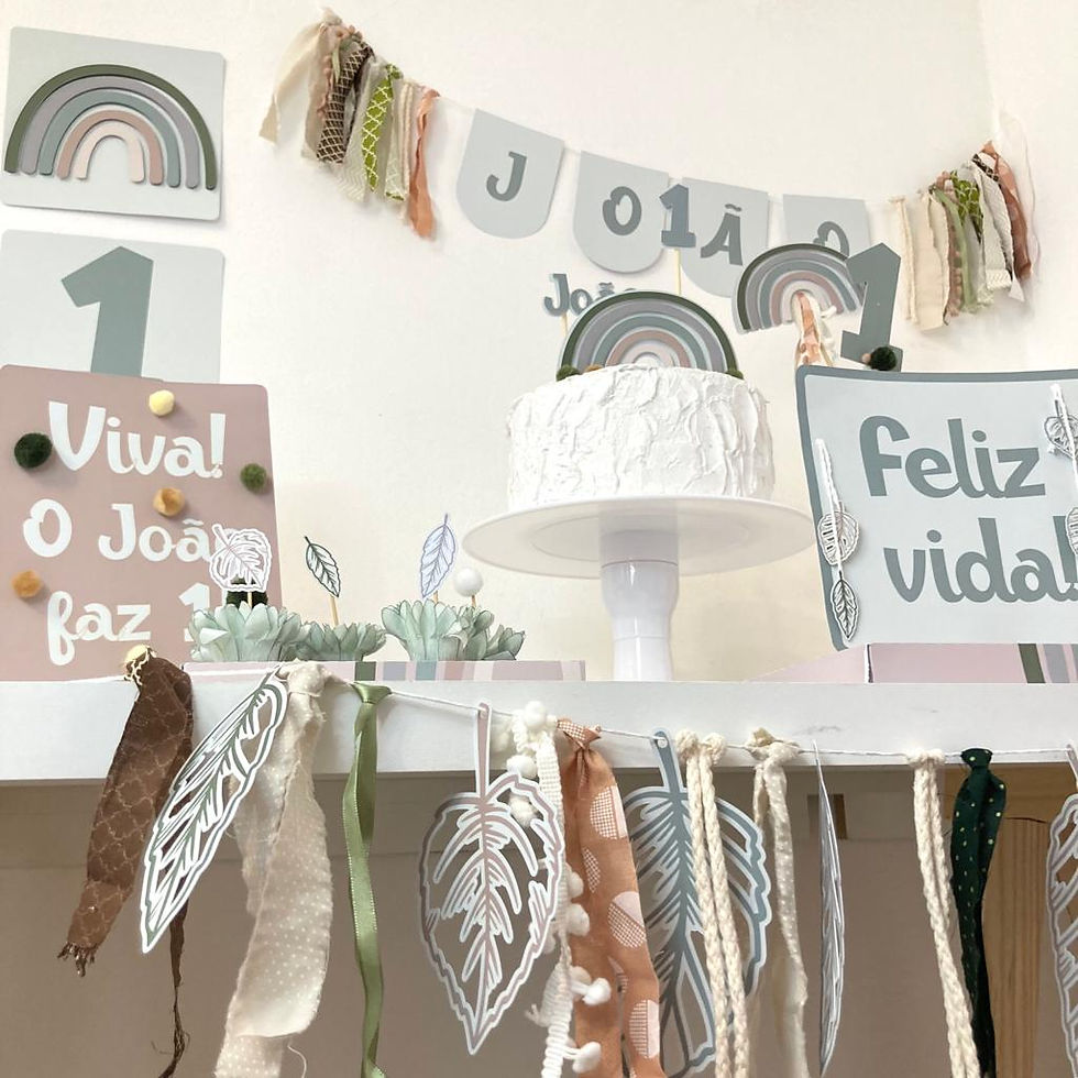 Miniatura: Arco Íris Boho - Festa Especial