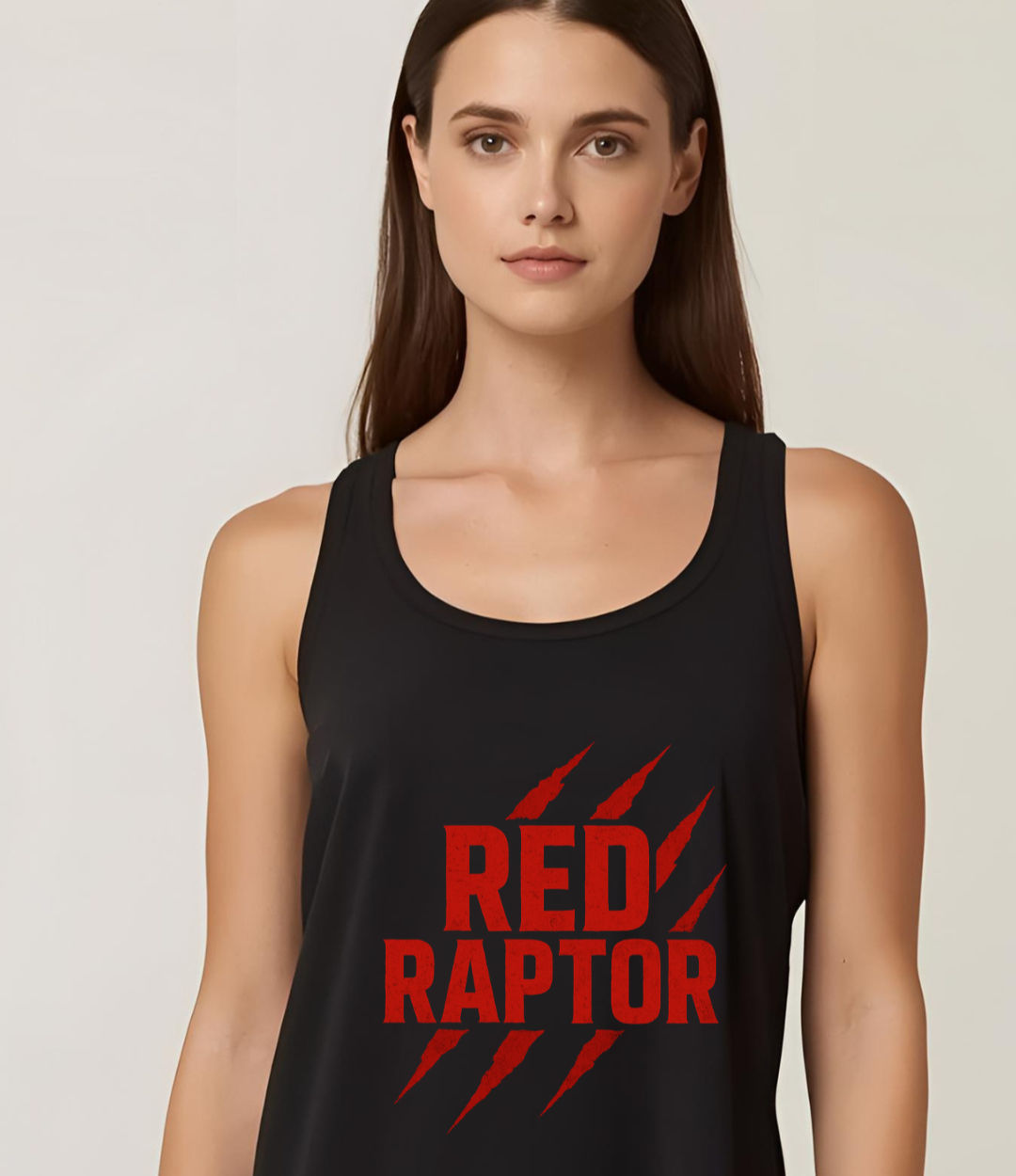 Women's Red Raptor Logo Apparel Vest
