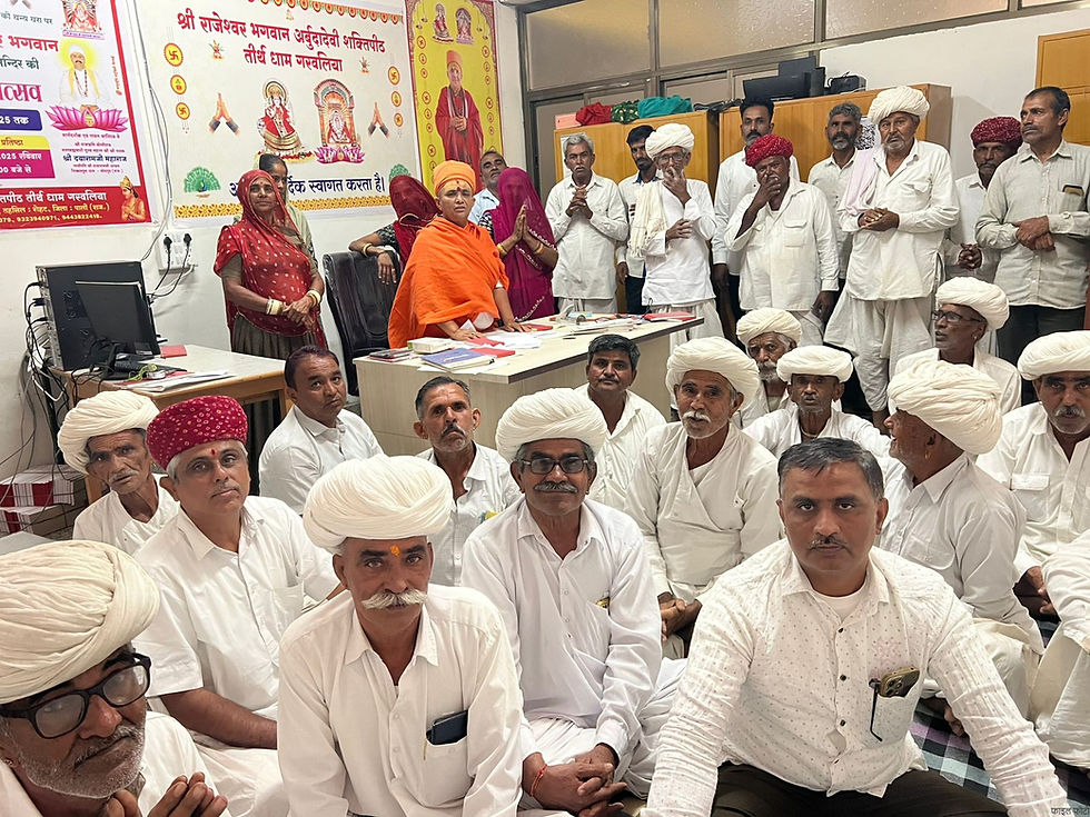 गरवलिया धाम में प्रथम बरसी महोत्सव की तैयारियां तेज