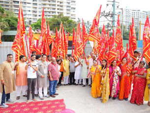 निर्माणाधीन सालासर बालाजी मंदिर में उमड़ी आस्था, हनुमान जयंती पर भक्ति का भव्य संगम