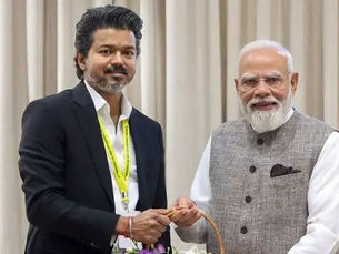 प्रधानमंत्री नरेंद्र मोदी और तमिलनाडु मुख्यमंत्री सी जोसेफ विजय की बैठक की सांकेतिक तस्वीर