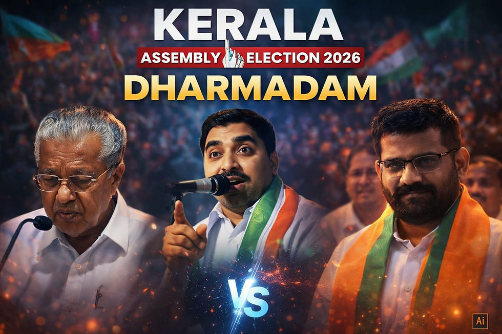 धर्मदम में सियासी संग्राम: क्या विजयन बचा पाएंगे अपना गढ़?