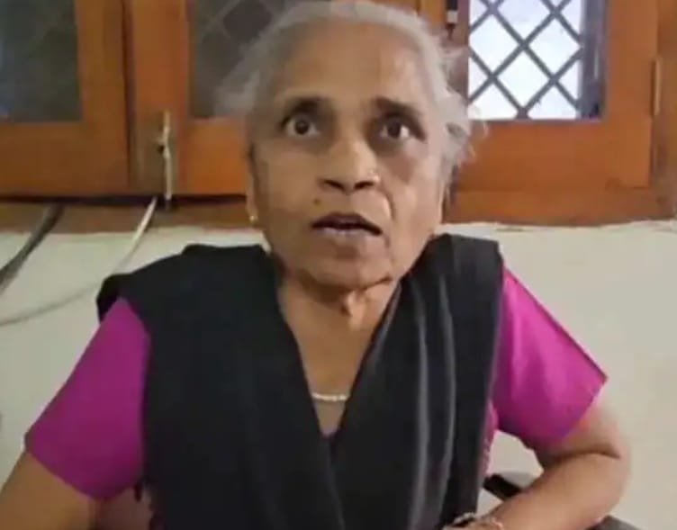 Elderly woman with an engaged expression