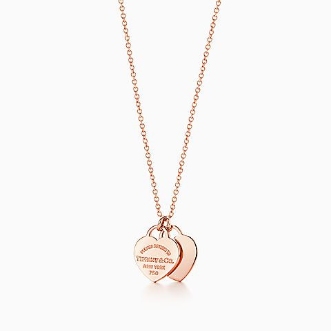 Tiffany® Double Heart Tag Pendant 