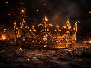 In the context of your study on 2 Samuel 1, this image serves as a literal "Crown in the Dust." It represents: The End of an Era: The physical descent of Saul’s authority from the head of a king to the dirt of Mount Gilboa. Beauty in Grief: The way the gold still shines even in the darkness, mirroring David’s "Song of the Bow" which honors the "glory of Israel" despite the tragedy. The Weight of the Office: A silent reminder that the crown is heavy, fragile, and ultimately belongs to the one who grants it.
