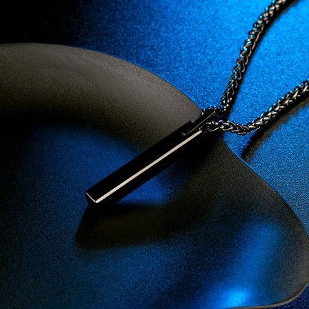 Lettering necklace for men