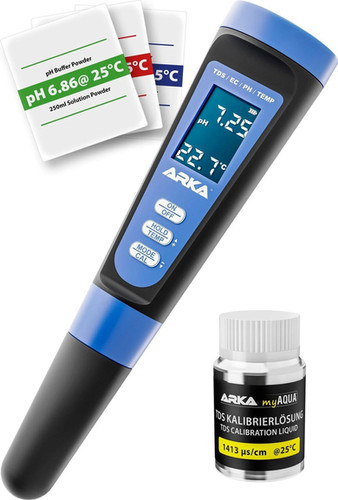 ARKA myAQUA pH/TDS/EC-Messgerät inkl. Thermometer