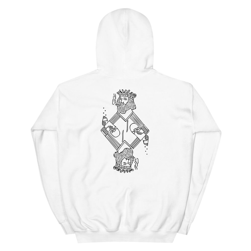King Komrad hoodie, white