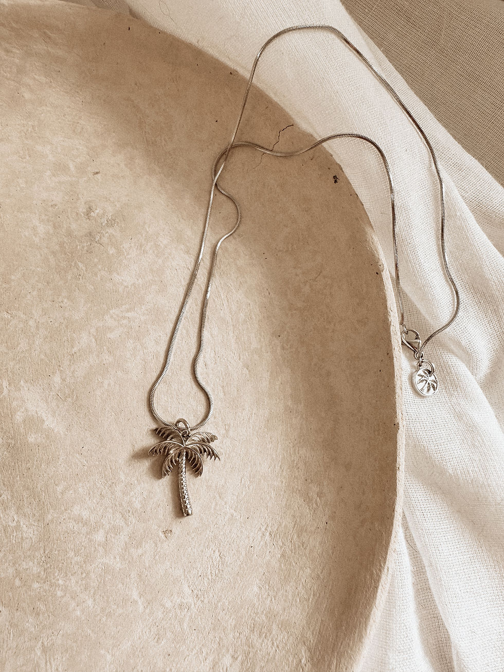 „Palmtree“ Kette, silber