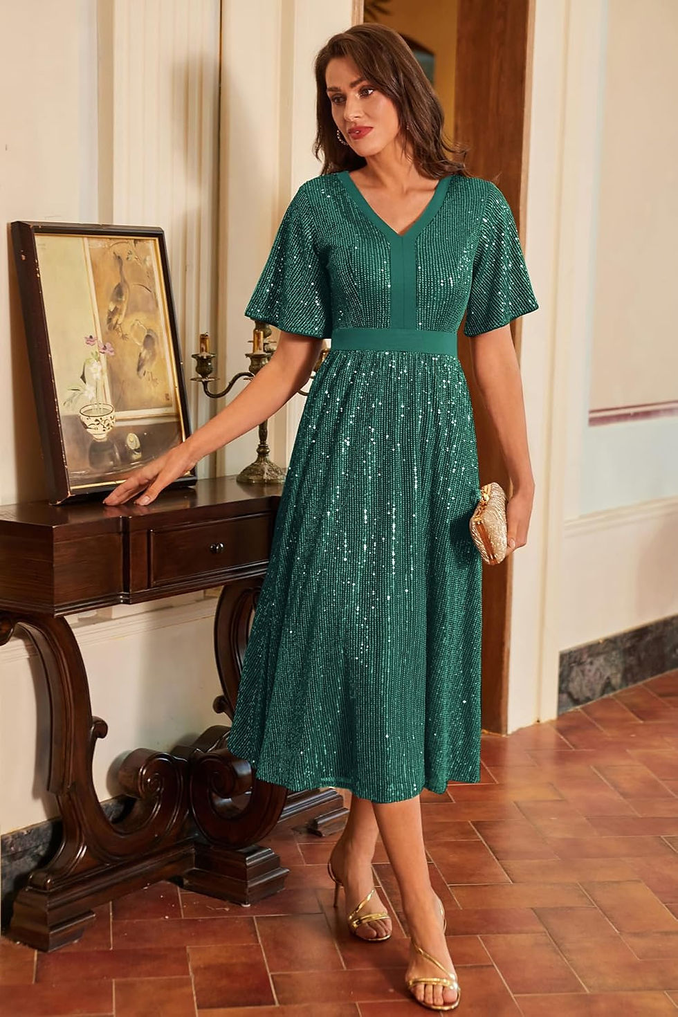Thumbnail: Shiny Sequin Party Dress