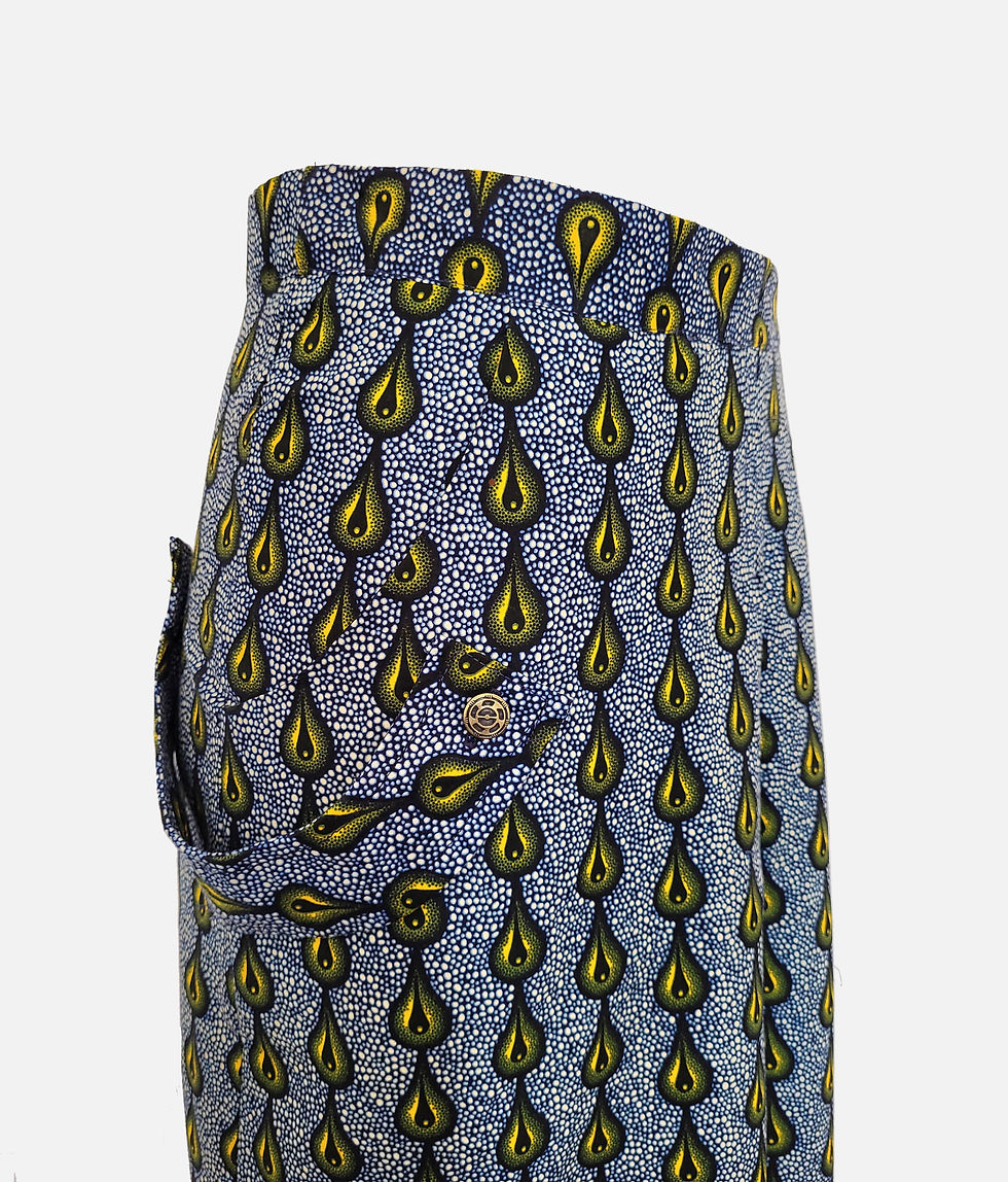 Thumbnail: Asantewaa Pleated Skirt - Blue