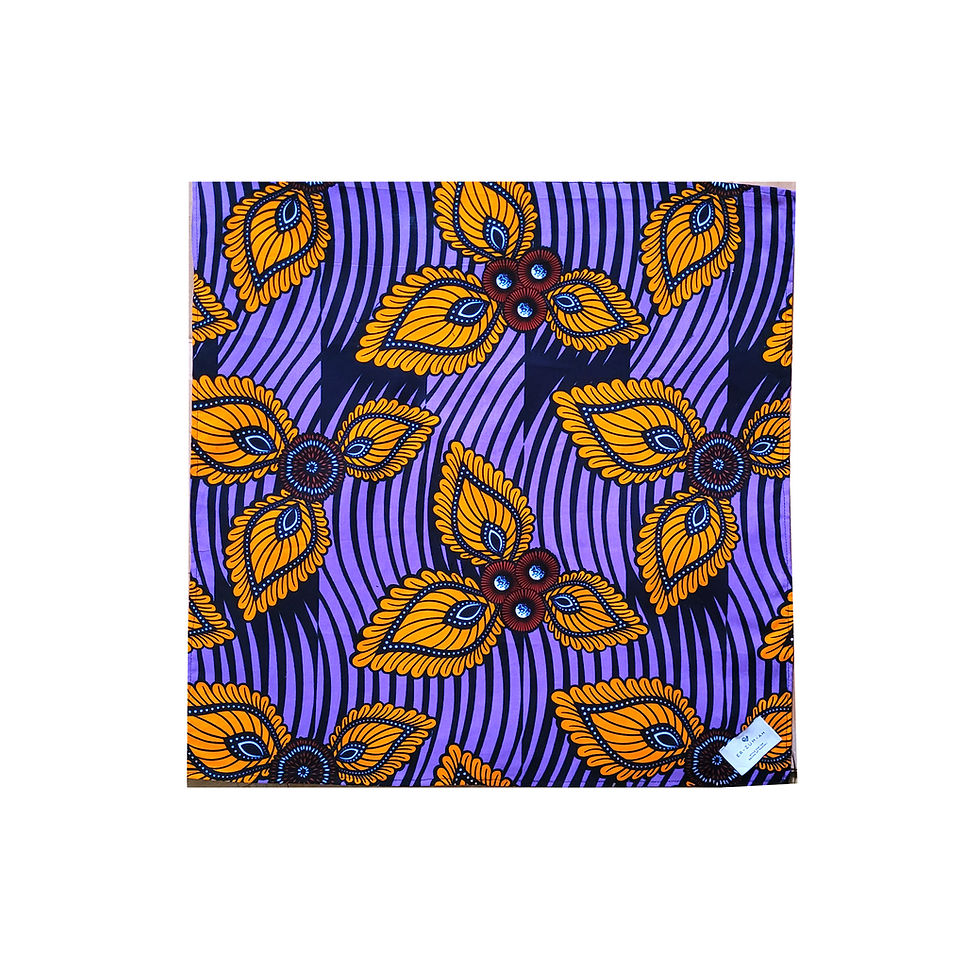 Thumbnail: Kiki Print Fringe Bandana - Purple