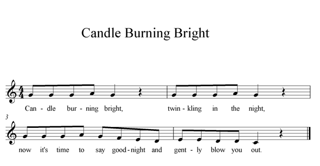 Candle Burning Bright sheet music