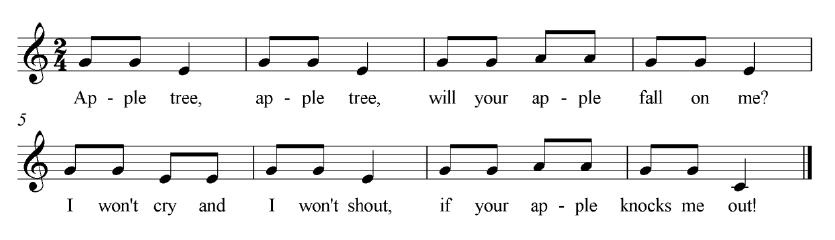 Apple tree sheet music