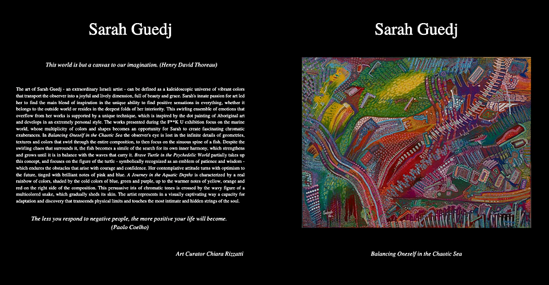 Sarah Zohara Guedj Art Critique