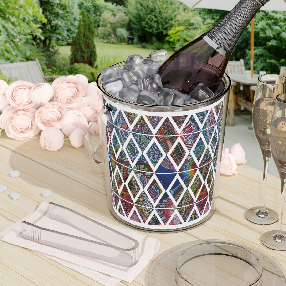 Ice Bucket with Tongs