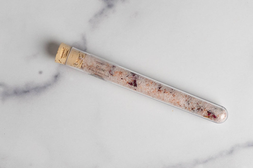 Thumbnail: Rose Bath Salt Test Tube Favors