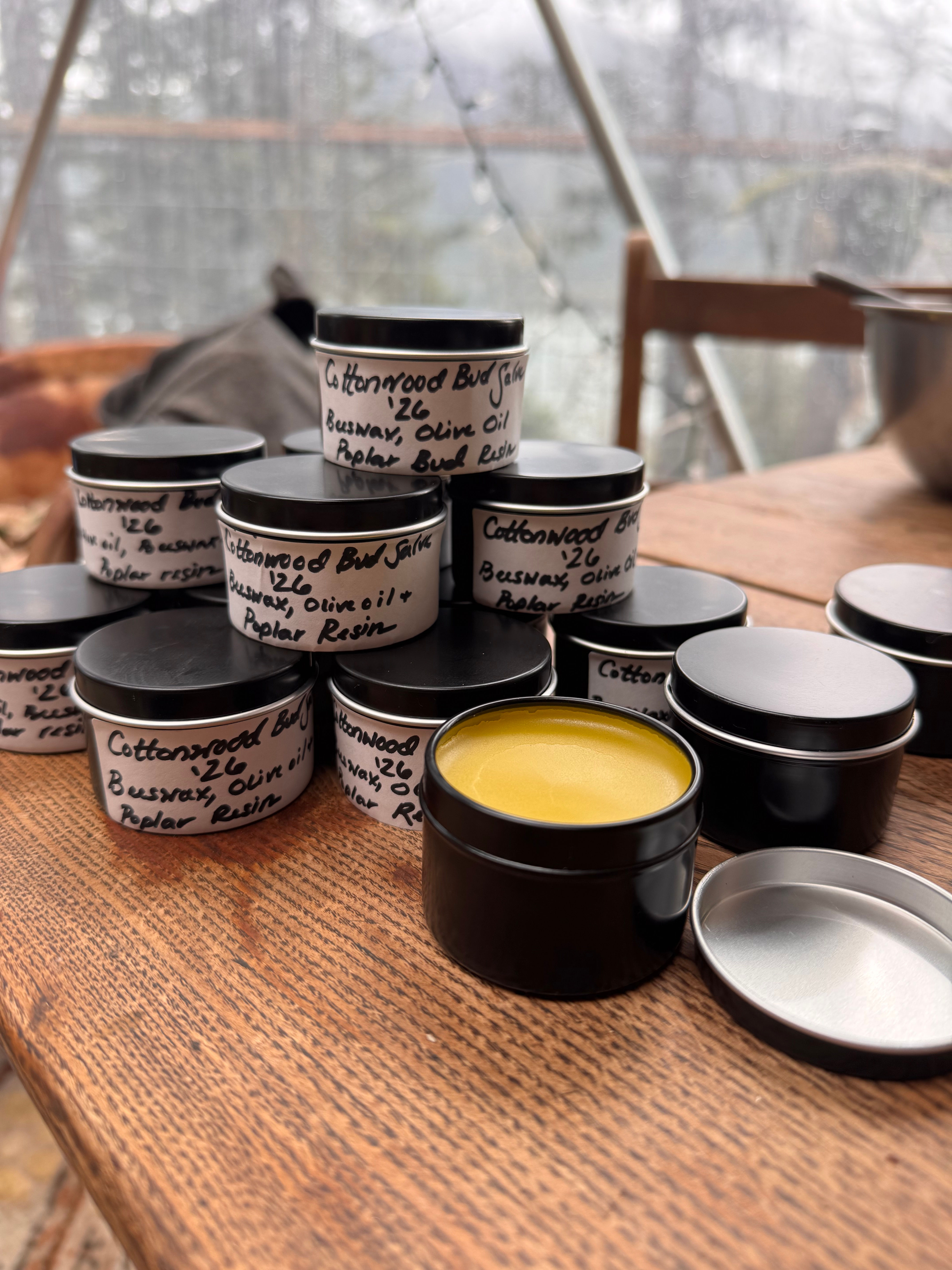 2 oz tin of Cottonwood Bud Salve