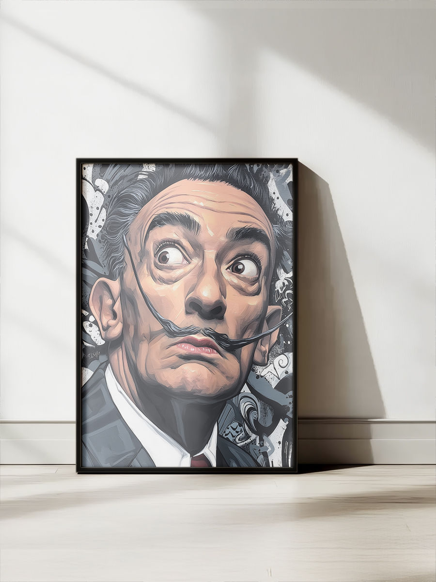 Miniatura: PST0020_Salvador Dalì . Caricatura.