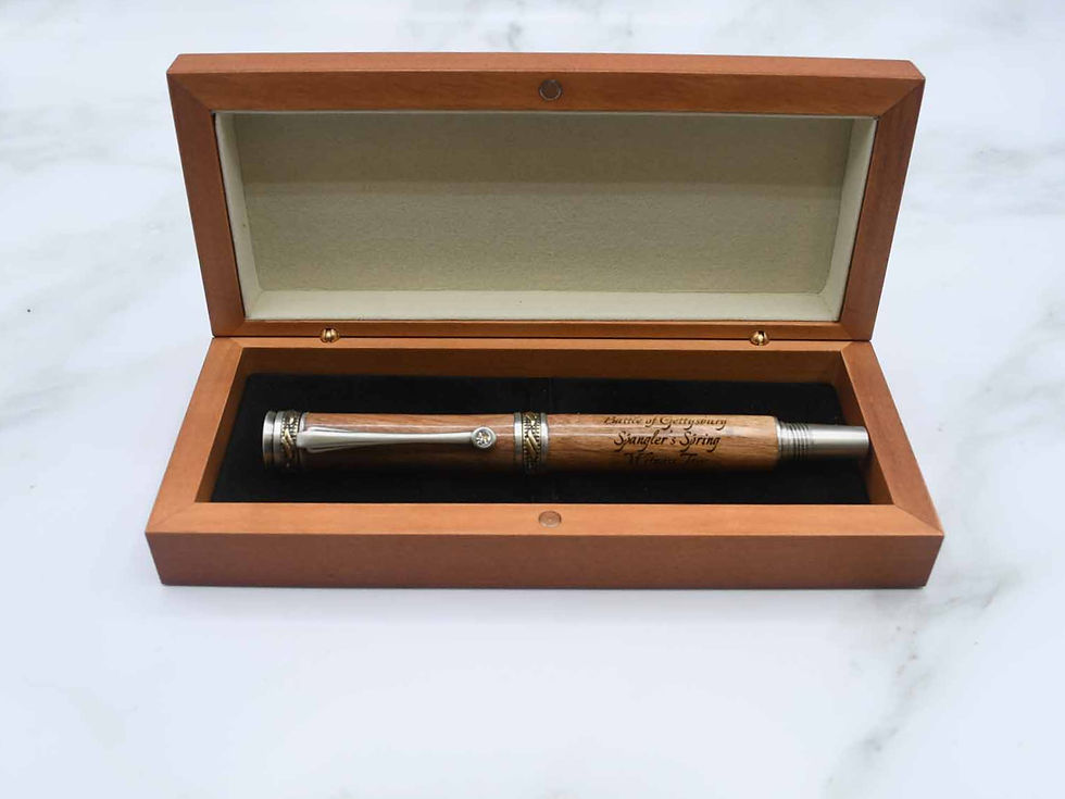 Spangler's Spring Witness Tree Deluxe Pen in Pewter/Brass