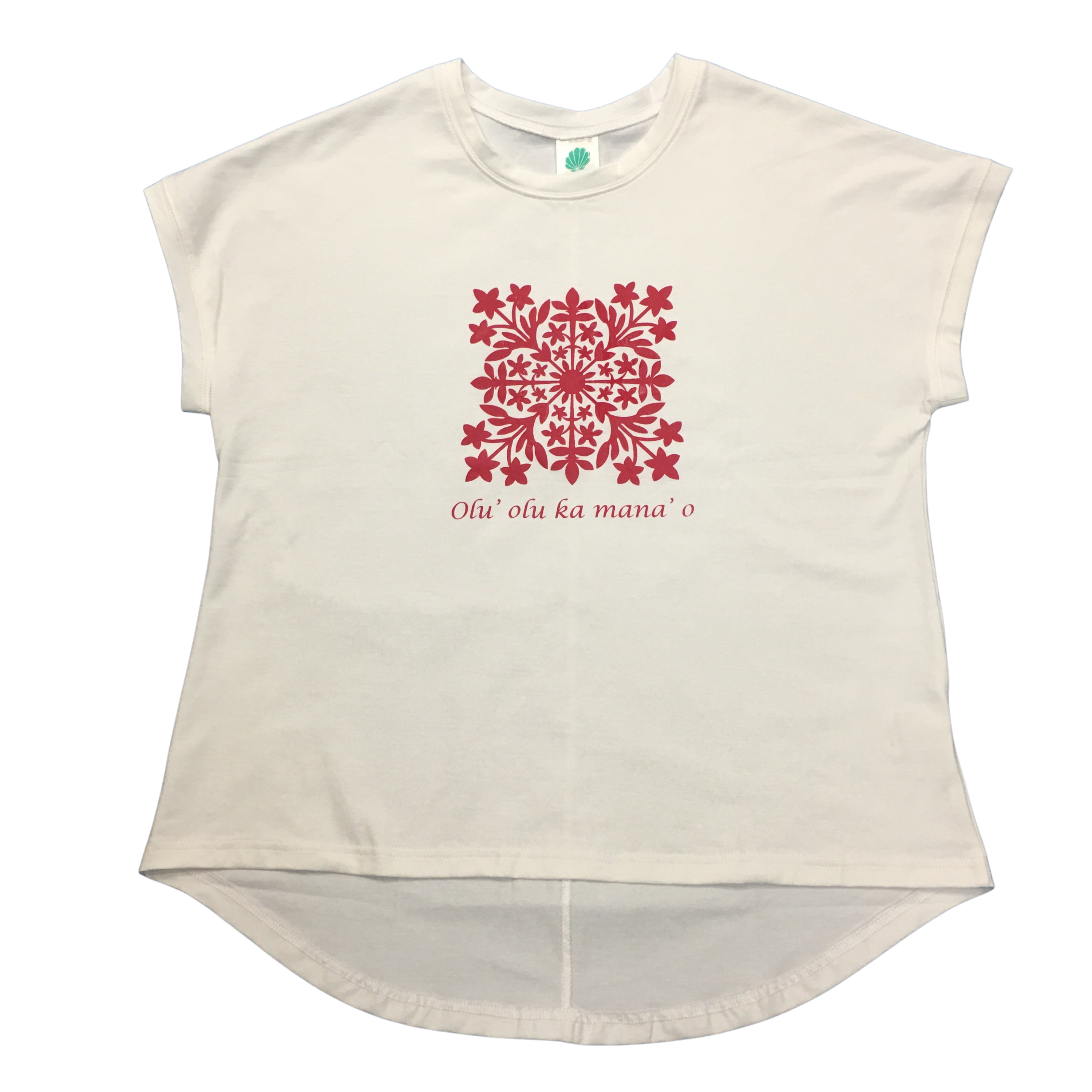 OversizedクラップトップT-シャツ　キルトホワイト