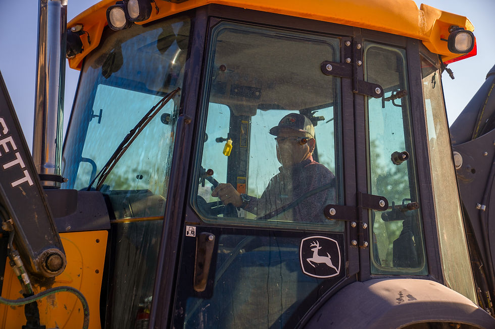 Backhoe Loader with Roy