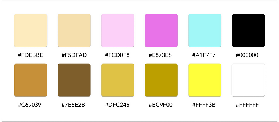 Country Music Hall of Fame Color Palette Swatches