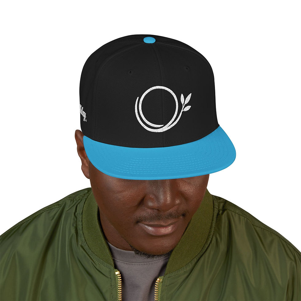 Thumbnail: allday industries logo Snapback hat | Embroidered logo, adjustable back