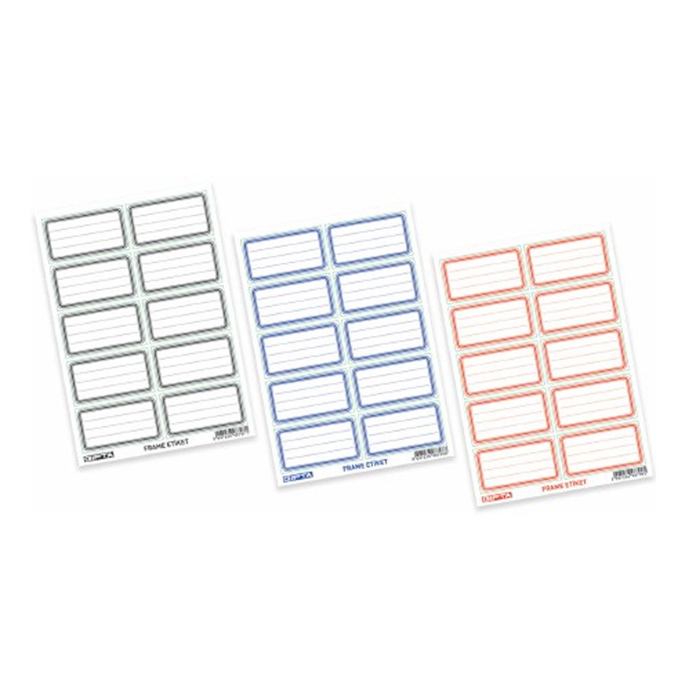 Gıpta Okul Etiketi Frame Lacivert 3 YP