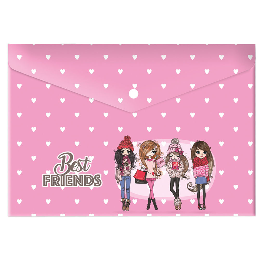Keskin Color Çıtçıtlı Dosya Best Friends A4 Plastik 120770-99