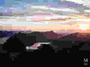 Sonnenuntergang am kleinen Mythen