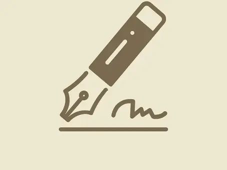 writing pen logo