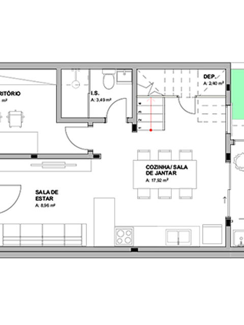 Planta Baixa de Layout Projeto Executivo