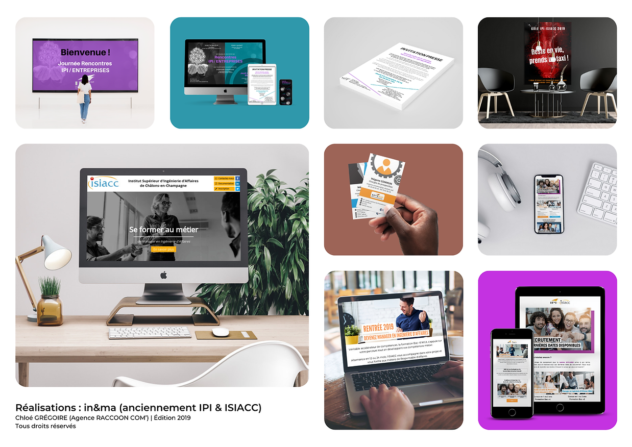 Portfolio Agence RACCOON COM'