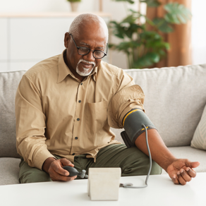 Memphis patient having blood pressure checked at GoodLife Medical Center during a primary care visit