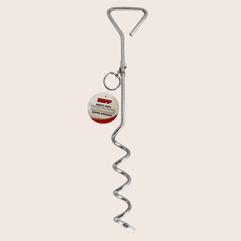 Tuff Spiral Tie Out Stake