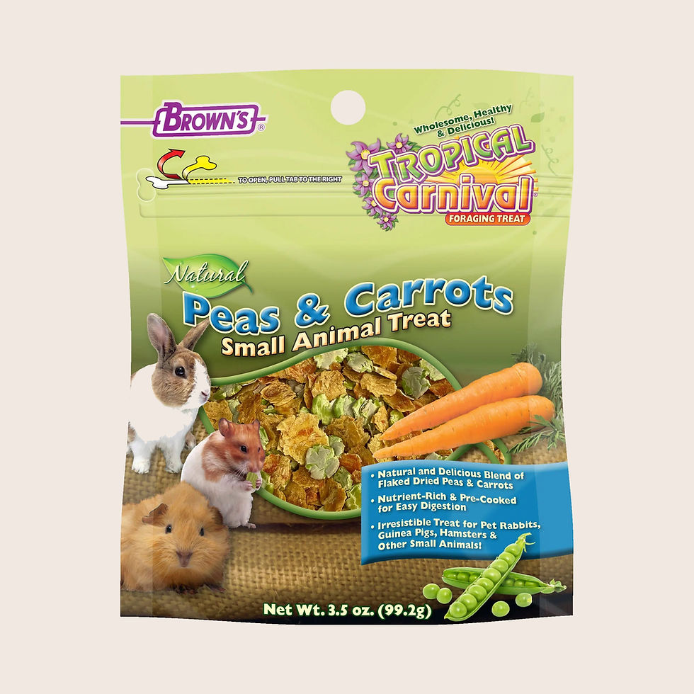 Brown's Tropical Carnival Natural Peas & Carrots Treat | Sm Animal