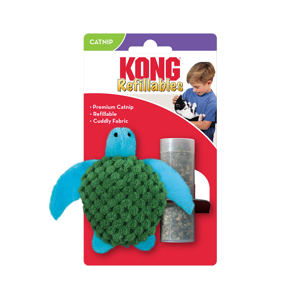 Kong Refillable Turtle Toy | Cat