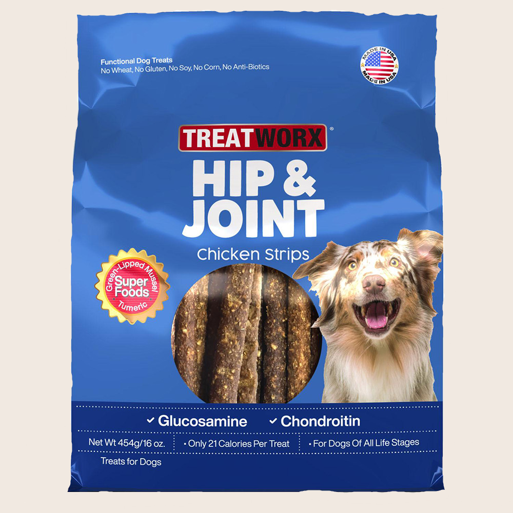 Treatworx Hip and Joint Chicken Strips 454g