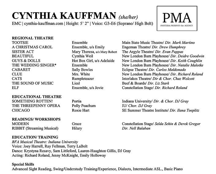 Cynthia Kauffman Resume 2026