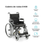Miniatura: Cadeira De Rodas 120KG - Ref D400 T46 - Dellamed