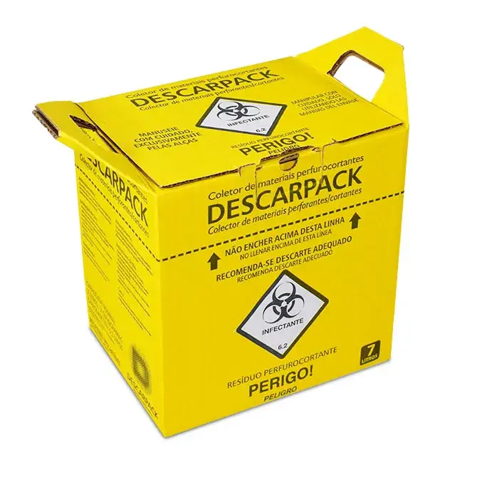 Coletor Descartável Perfurocortante 7L - Descarpack