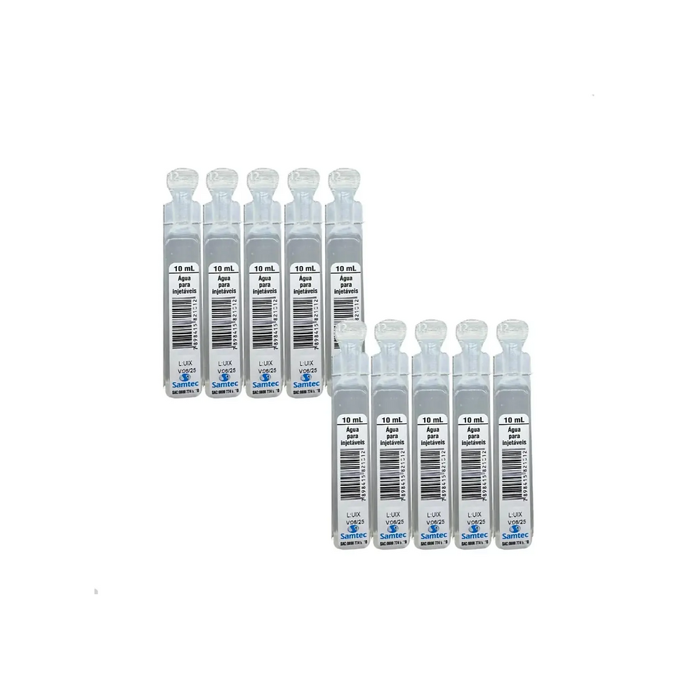 Miniatura: Água Bi-Destilada Para Injeção 10ml C/10 Unidades - Samtec